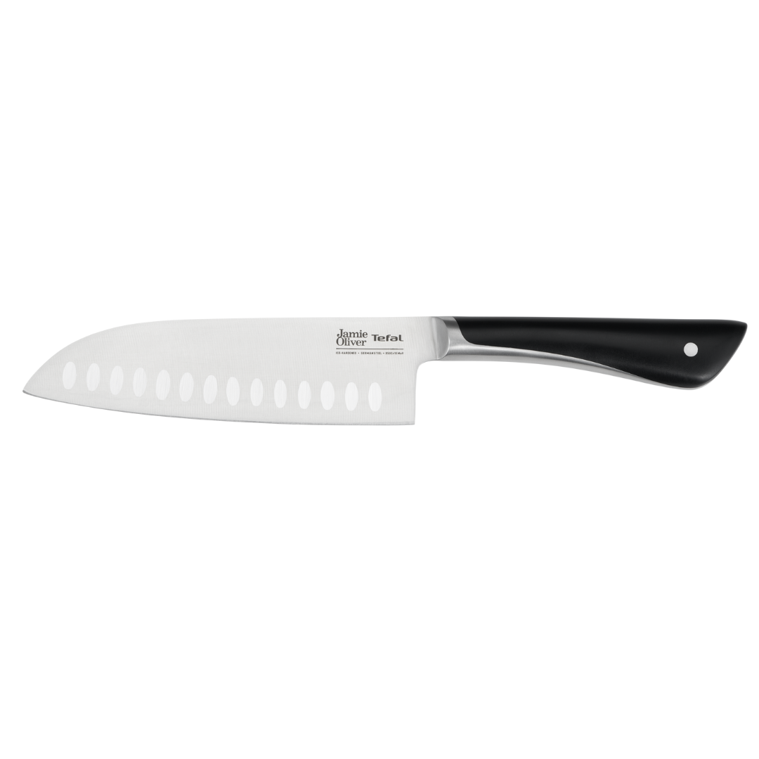 Jamie Oliver by Tefal 16.5cm Stainless Steel Santoku Knife - User Manual & FAQ - Perfect for Slicing, Dicing & Chopping Vegetables