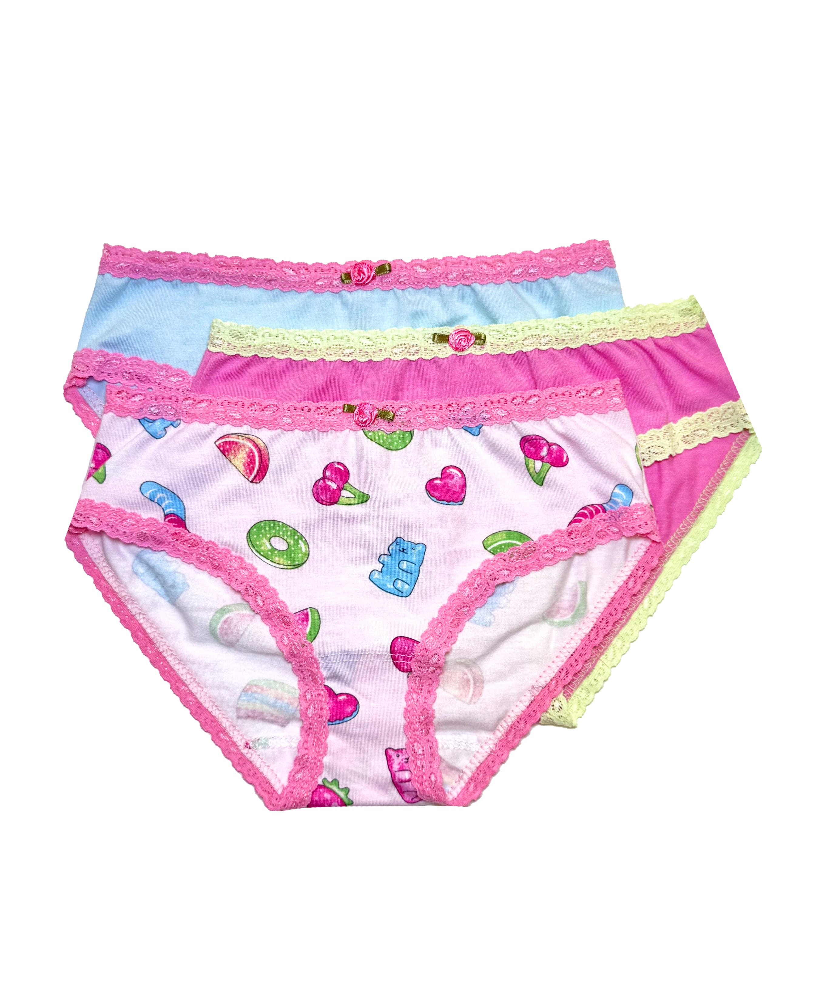 Delicious Sweet Gummies 3-Pack Panty Liners - Ultra Thin, Comfortable & Breathable for Daily Freshness & Confidence