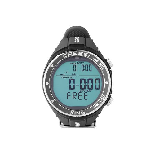 Cressi King Wrist Computer - Scuba Diving Watch with Depth Gauge & Temperature Sensor for Professional Divers | Perfect for Deep Sea Exploration and Underwater Adventures