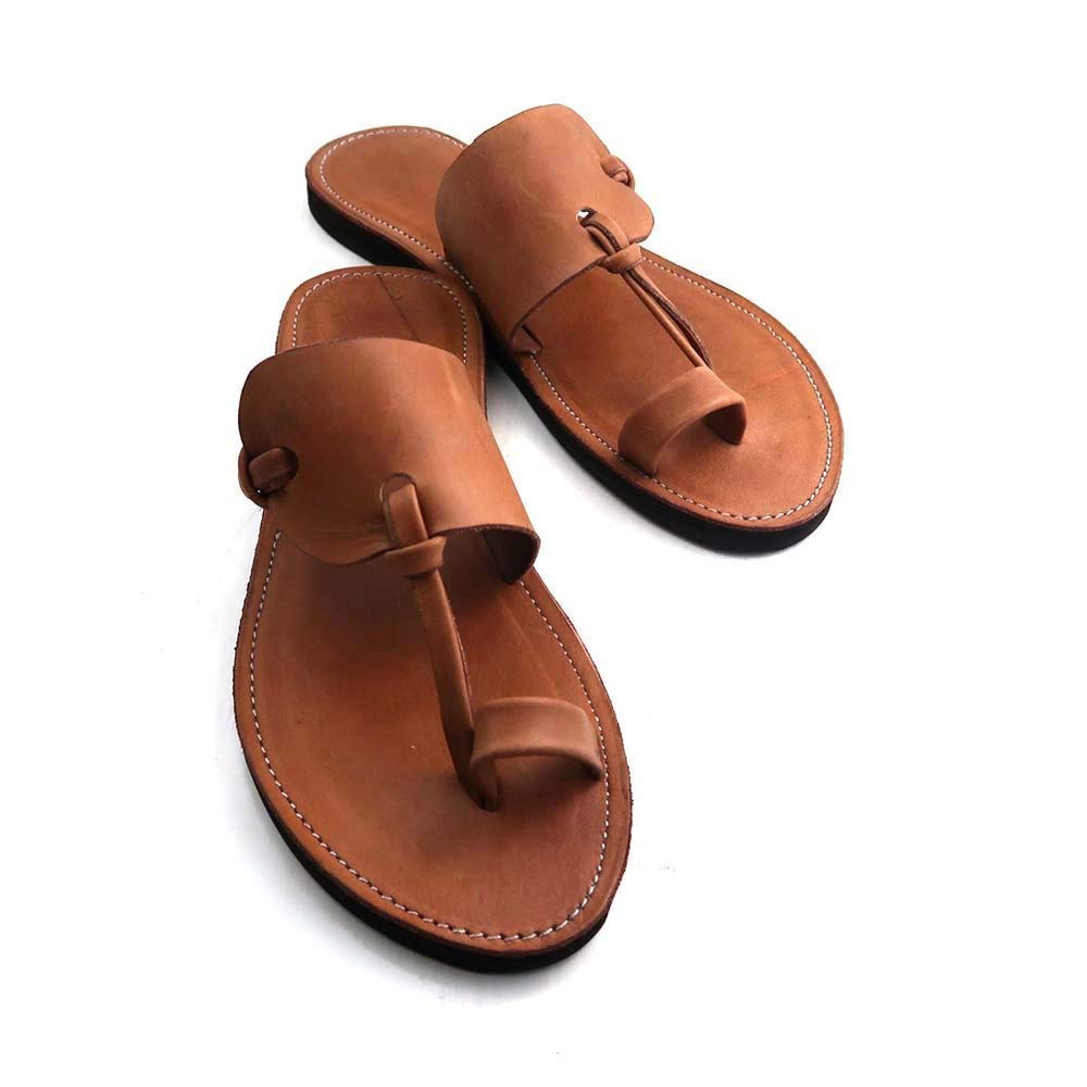 MIDSUMMER Men's Genuine Leather Sandals - Handmade Bohemian Rustic Chic Summer Sandals for Men | Perfect for Beach Vacations, Outdoor Adventures & Casual Wear