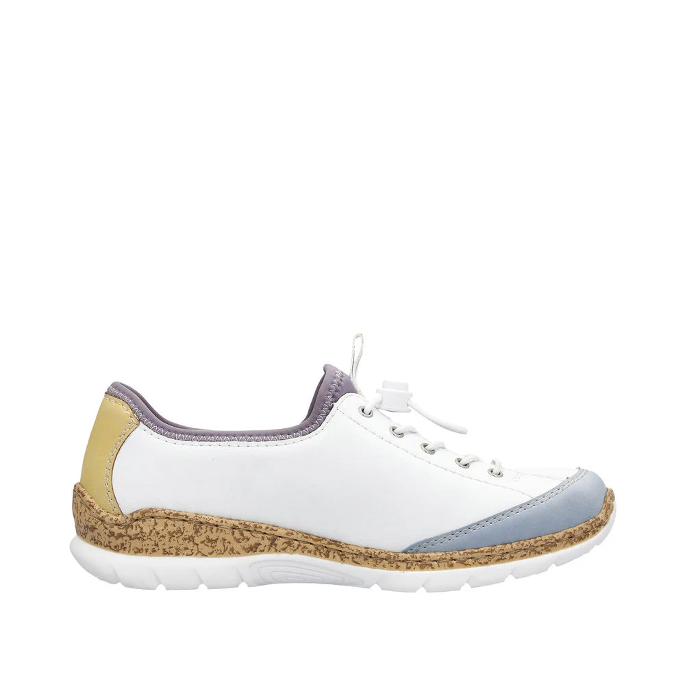 Rieker N42K6 White Women's Comfortable Casual Shoes - Perfect for Work, Walking & Everyday Wear