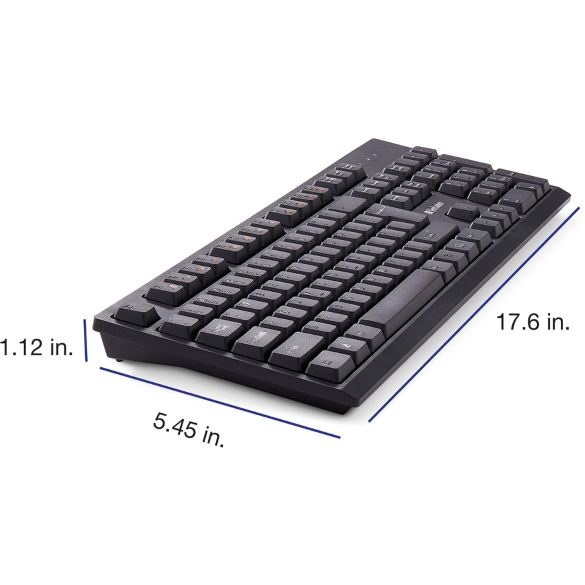 Verbatim Wireless Keyboard and Mouse Combo - 2.4GHz USB Receiver, Ergonomic Design for Comfort Typing - Perfect for Home Office, Gaming & PC Workstations