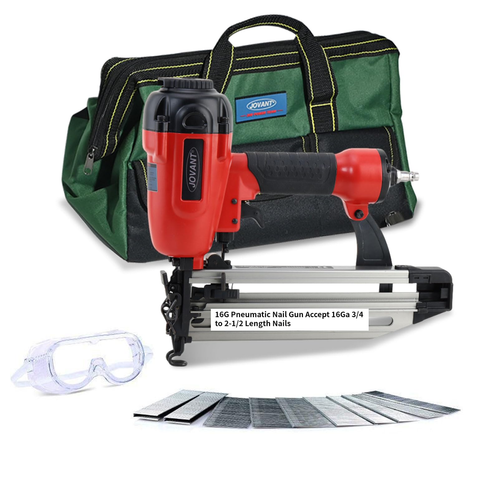 16Gauge Pneumatic Finish Nailer Gun - Fits 3/4