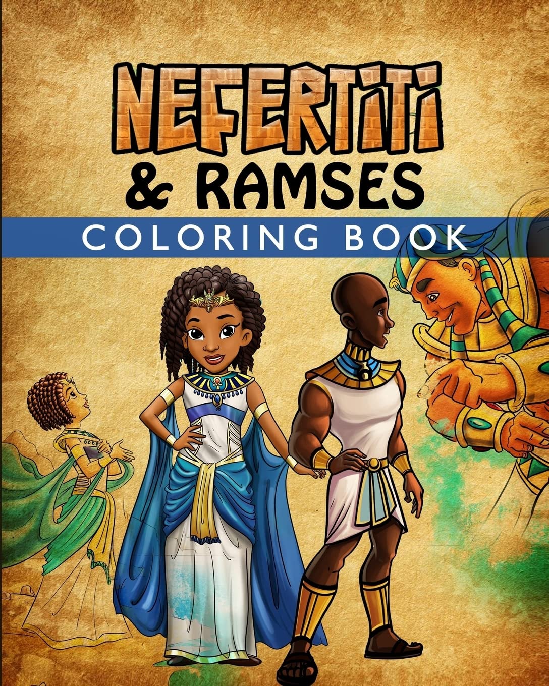 Nefertiti & Ramses Ancient Egypt Coloring Book for Adults - Stress Relief & Relaxation, Perfect for Art Therapy & Historical Enthusiasts