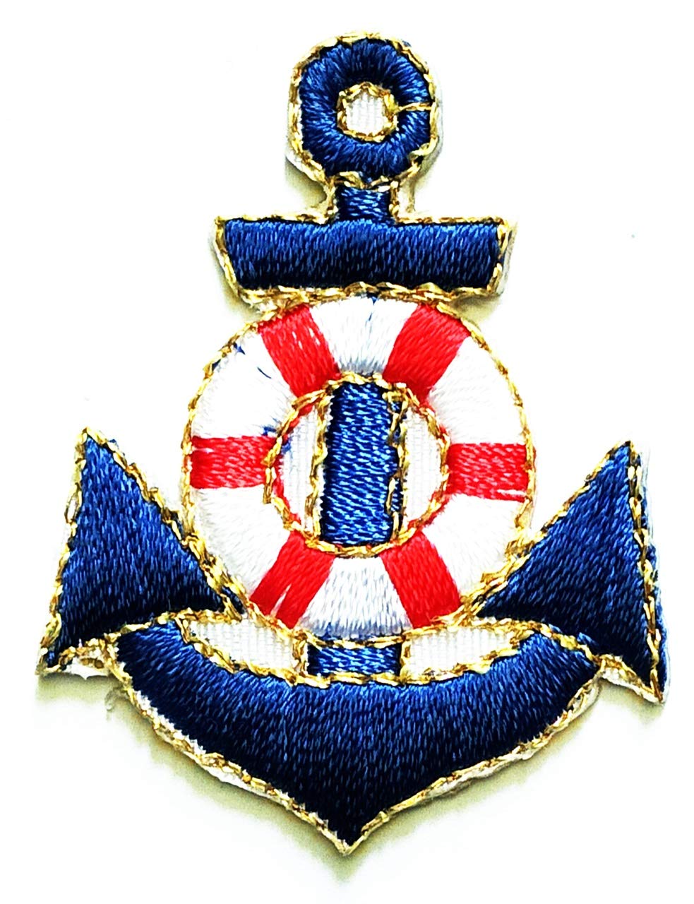 3PCS Mini Anchor Embroidered Patches for Hats, Backpacks & Jackets - Marine Theme