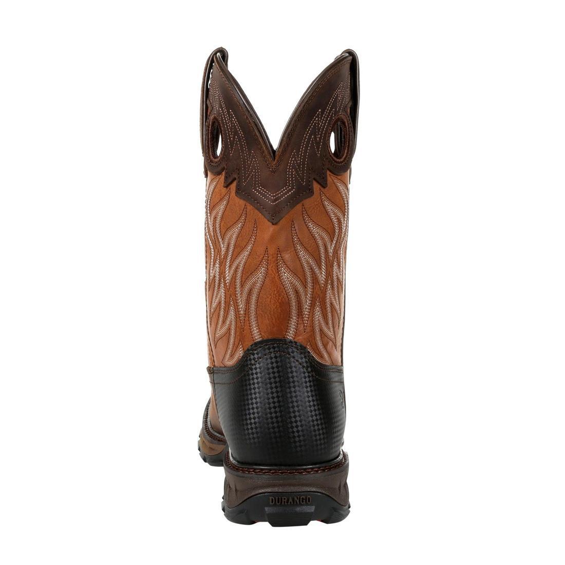 Maverick XP Steel Toe Waterproof Western Work Boots for Men - Deep Brown Leather Cowboy Boots for Construction, Ranch & Outdoor Work
