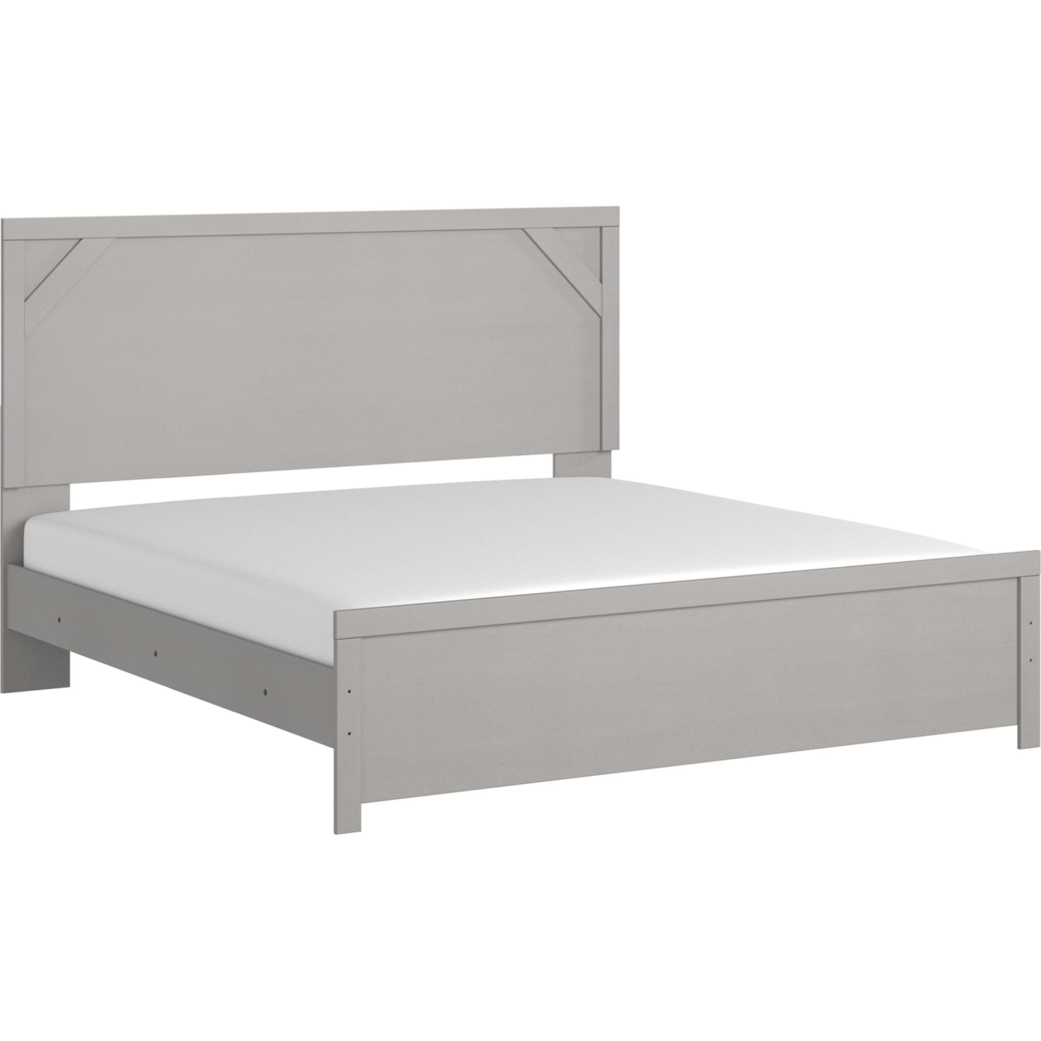 Cottonburg 5-Piece Queen Size Bedroom Set - Light Gray & White Comforter, Sheets & Pillowcases | Perfect for Master Bedroom, Guest Room & Apartment Decor