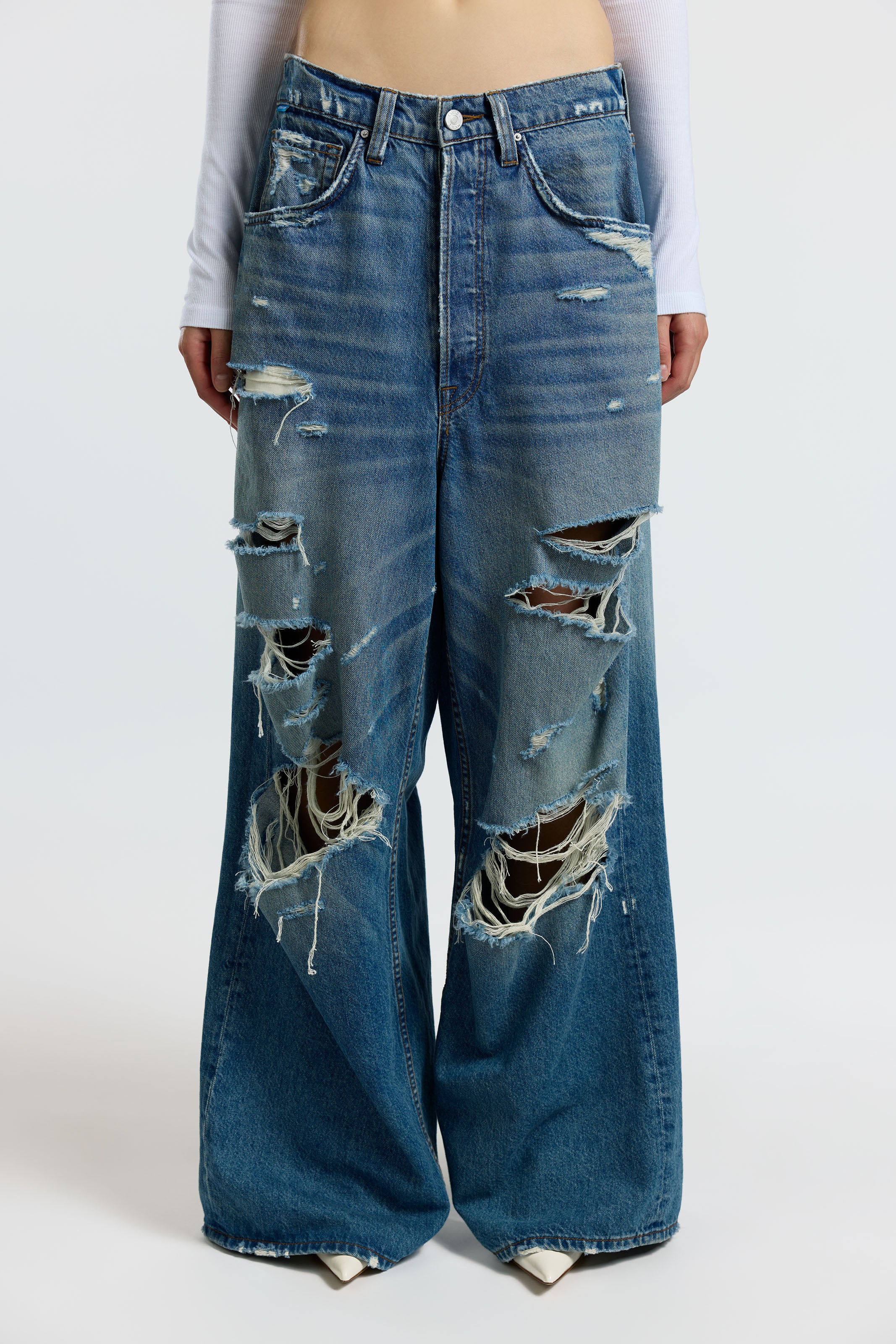 Distressed Baggy Jeans for Men - Rexford Ripped Denim Pants | Trendy Streetwear & Casual Outfit Styling