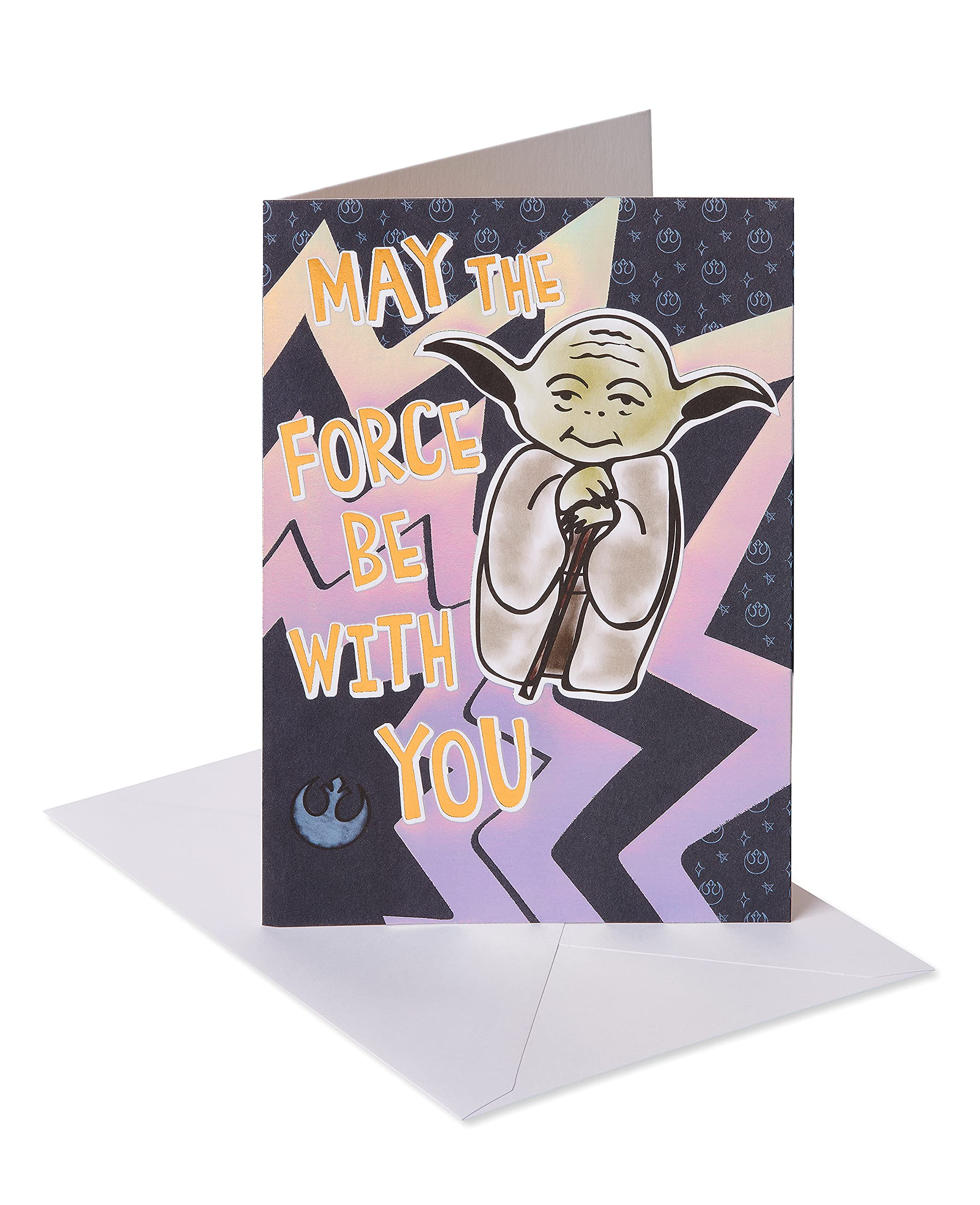 Star Wars Birthday Card - May The Force Be With You | American Greetings | Perfect for Star Wars Fans, Birthday Wishes & Collectors