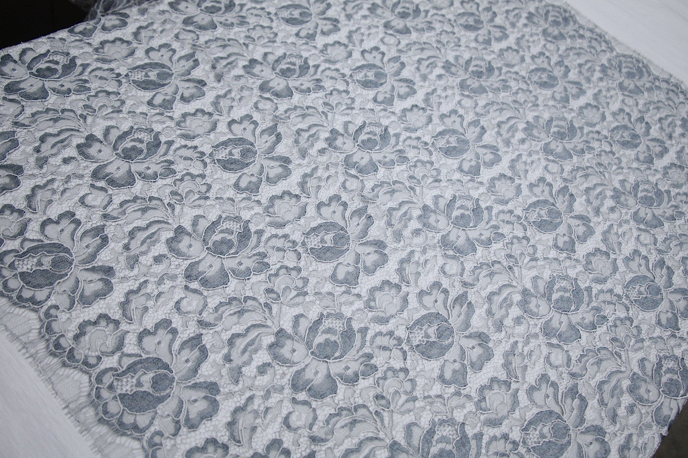 Claudette Elegant Corded Lace Trim - Perfect for Wedding Dresses, Evening Gowns & Special Occasion Attire