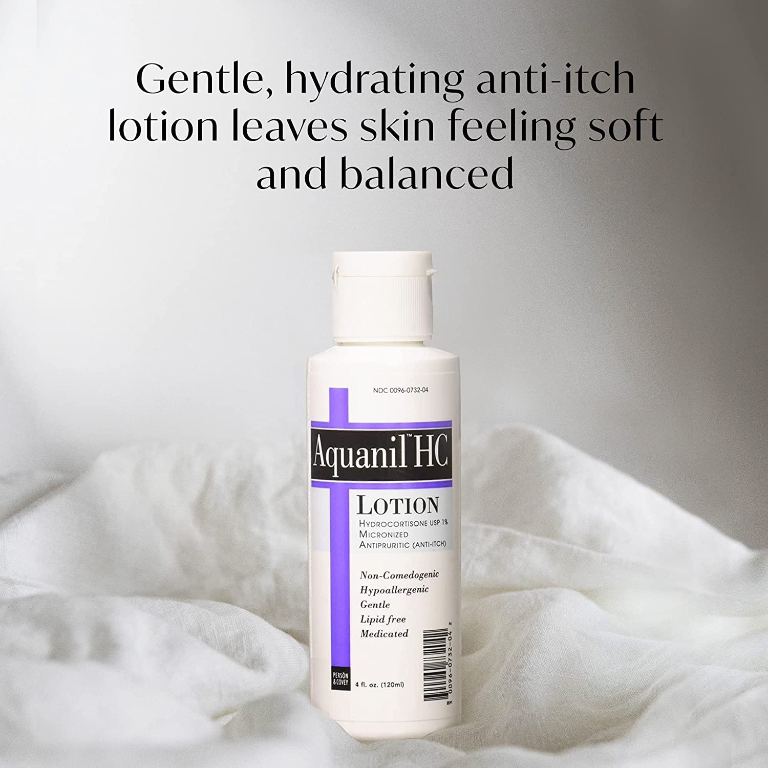 Aquanil HC Lotion 4 oz (Pack of 3) - Fragrance-Free Moisturizing Lotion for Dry, Sensitive Skin - Perfect for Eczema & Dermatitis Relief at Home or Travel