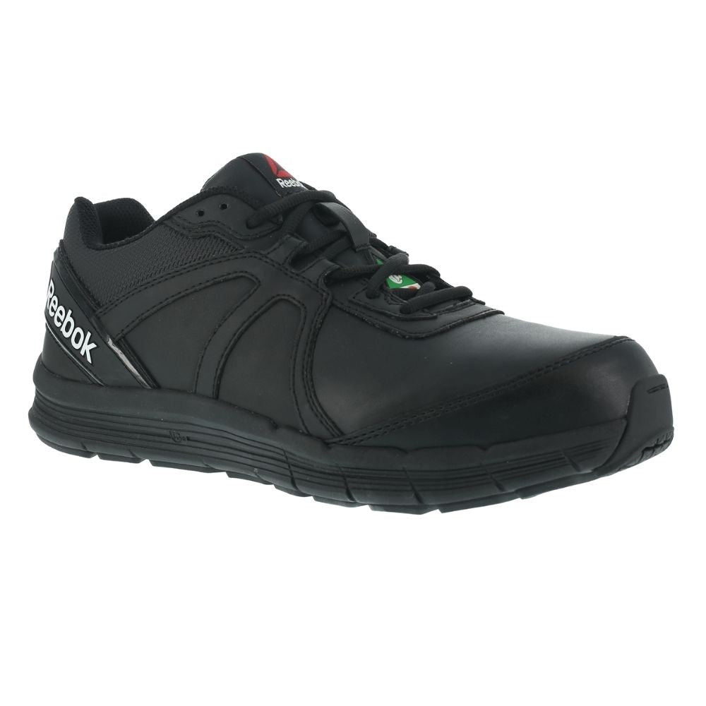 Reebok Unisex Guide Work Steel Toe Athletic Work Shoes - Black IB3501 | OSHA Compliant Safety Shoes for Construction, Warehouse & Industrial Work