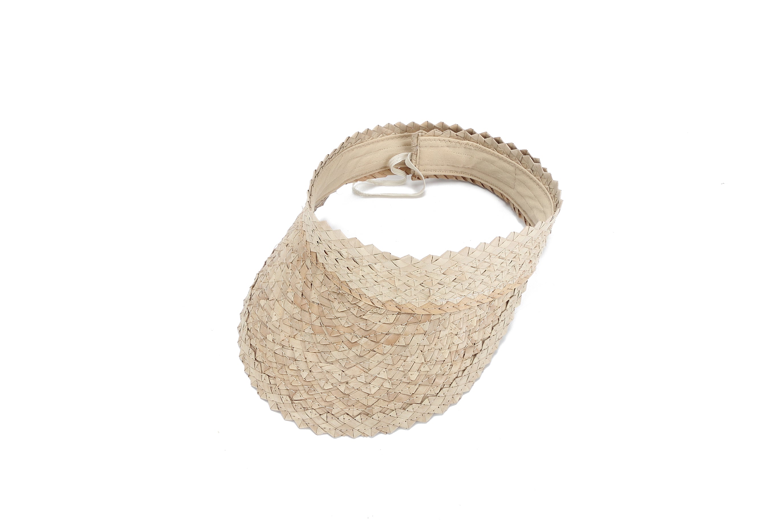 Seagrass Hat Visor with Velcro Closure - Adjustable Sun Protection for Outdoor Activities, Beach, and Gardening