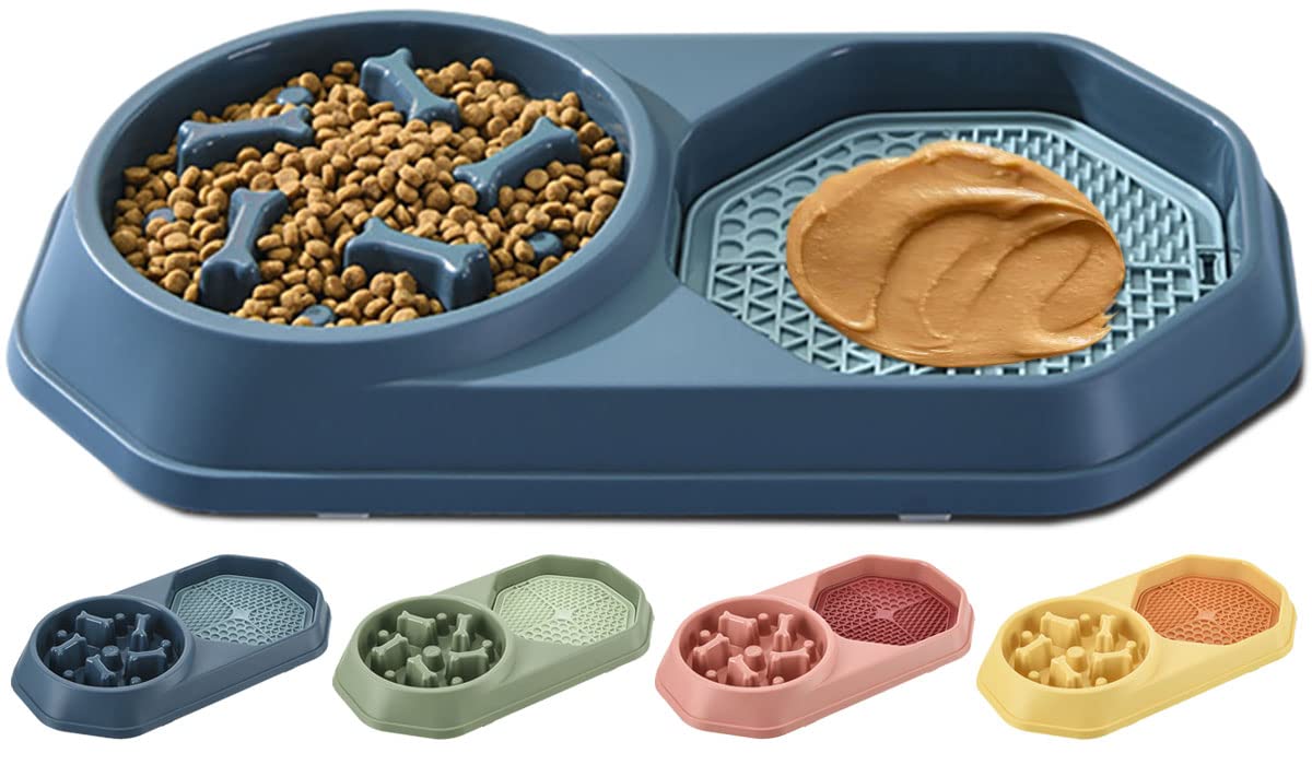 Slow Feeder Dog Bowl - Interactive Lick Mat & Snuffle Mat for Dogs - Anxiety Relief Pet Toy - Perfect for Mealtime Fun & Mental Stimulation