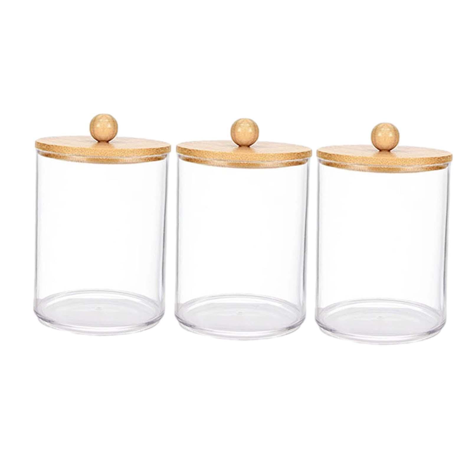 CALANDIS® 3-Piece Makeup Cotton Swab Storage Box Set - Organizer for Q-Tips, Cotton Balls & Beauty Accessories | Perfect for Bathroom Counter, Vanity & Travel Cosmetics Organization