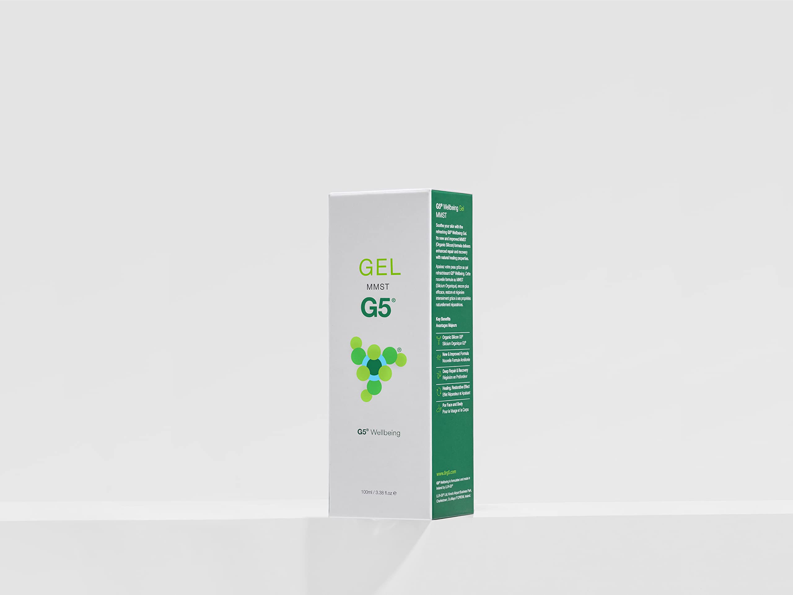 Organic Silicon G5 Hydrating & Toning Gel - 4 Pack x 100ml for Face & Body - Moisturizing Skincare for Dry Skin, Anti-Aging & Daily Hydration