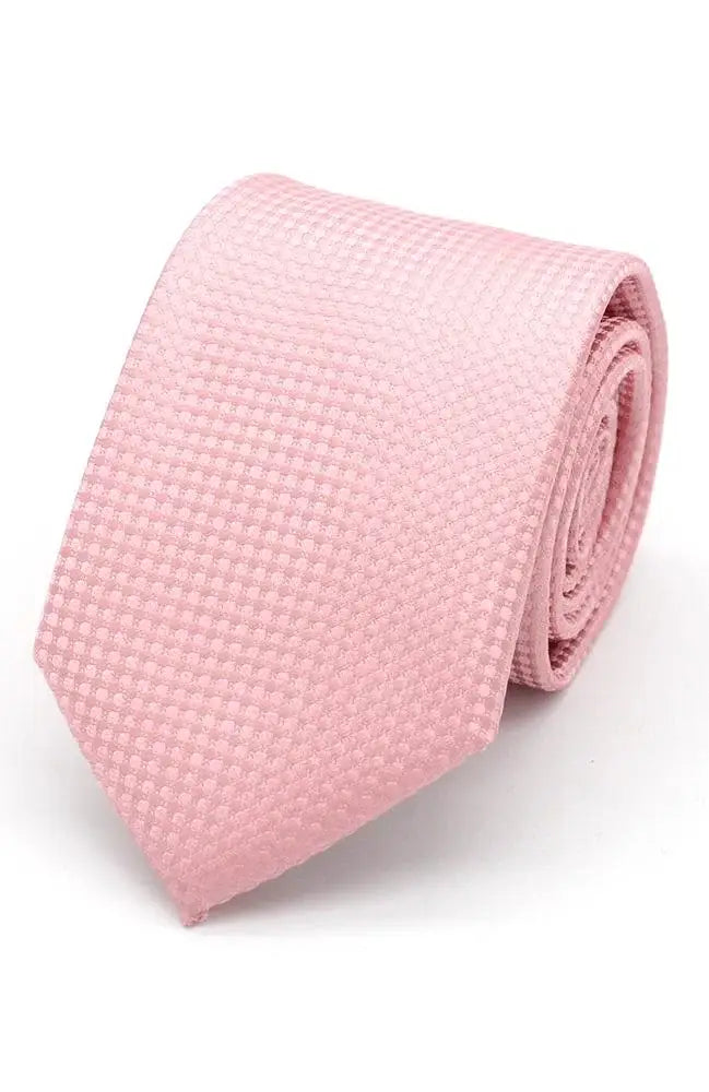 LA Smith Textured Plain Woven Polyester Wedding Tie for Groom, Best Man & Bridal Party - Perfect for Weddings, Prom & Formal Events