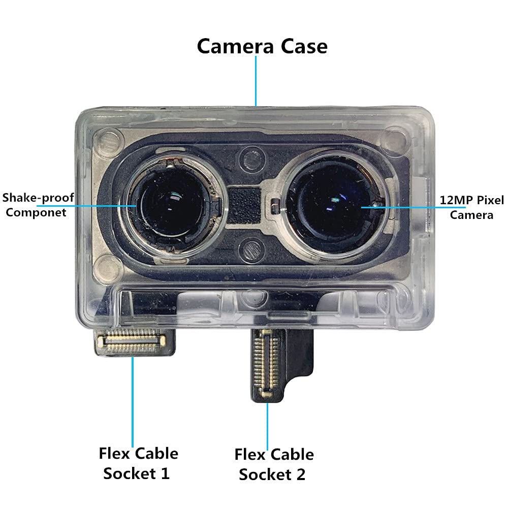 12MP Autofocus Rear Camera for iPhone XS & XS Max - Reverse Camera with Portrait Mode, Repair Tools & Waterproof Glue | Perfect for DIY Phone Repairs & Car Reverse Parking Assistance