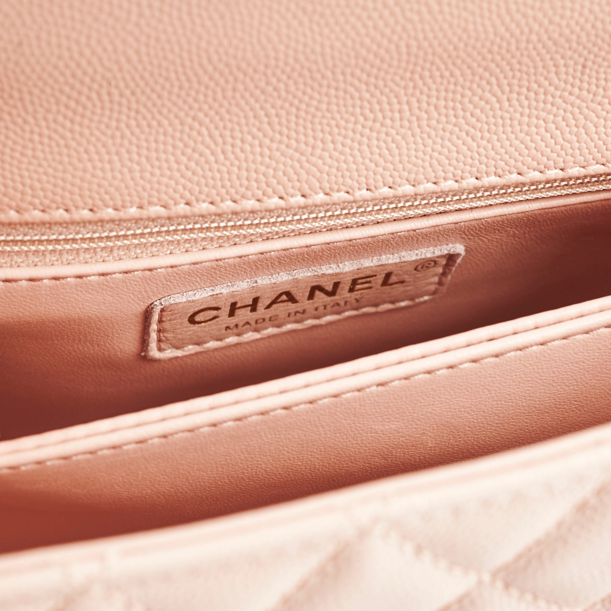 Authentic Chanel Small Coco Handle Bag in Pink Caviar Leather with Microchip - 2021 Collection | Luxury Crossbody Purse for Women, Perfect for Date Night & Special Occasions