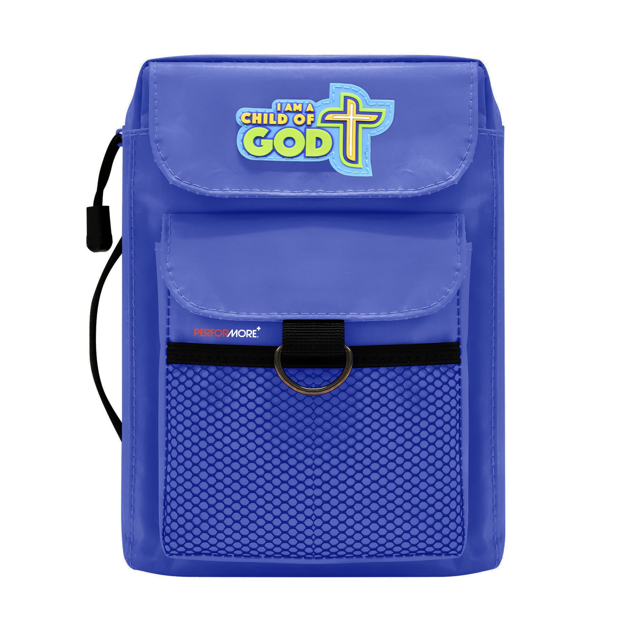 Kids Bible Cover with Handle - Blue Zipper Enclosure for Ages 3-8 - Perfect for Church & Sunday School