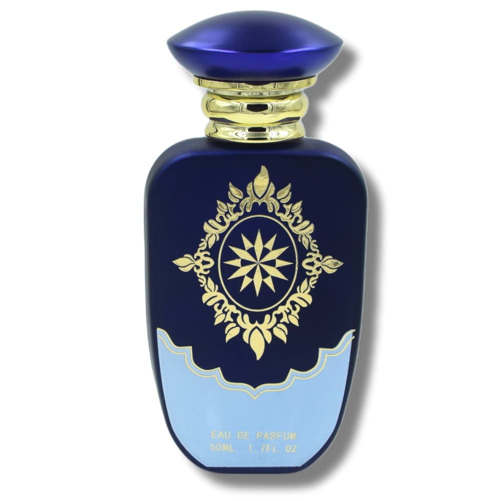 Luxury 50ml Refillable Perfume Bottle with Pump - Artwork Design Glass Bottle for Perfume, Essential Oils & Beauty Products | Travel, Gift & Home Fragrance Use (Color May Vary)