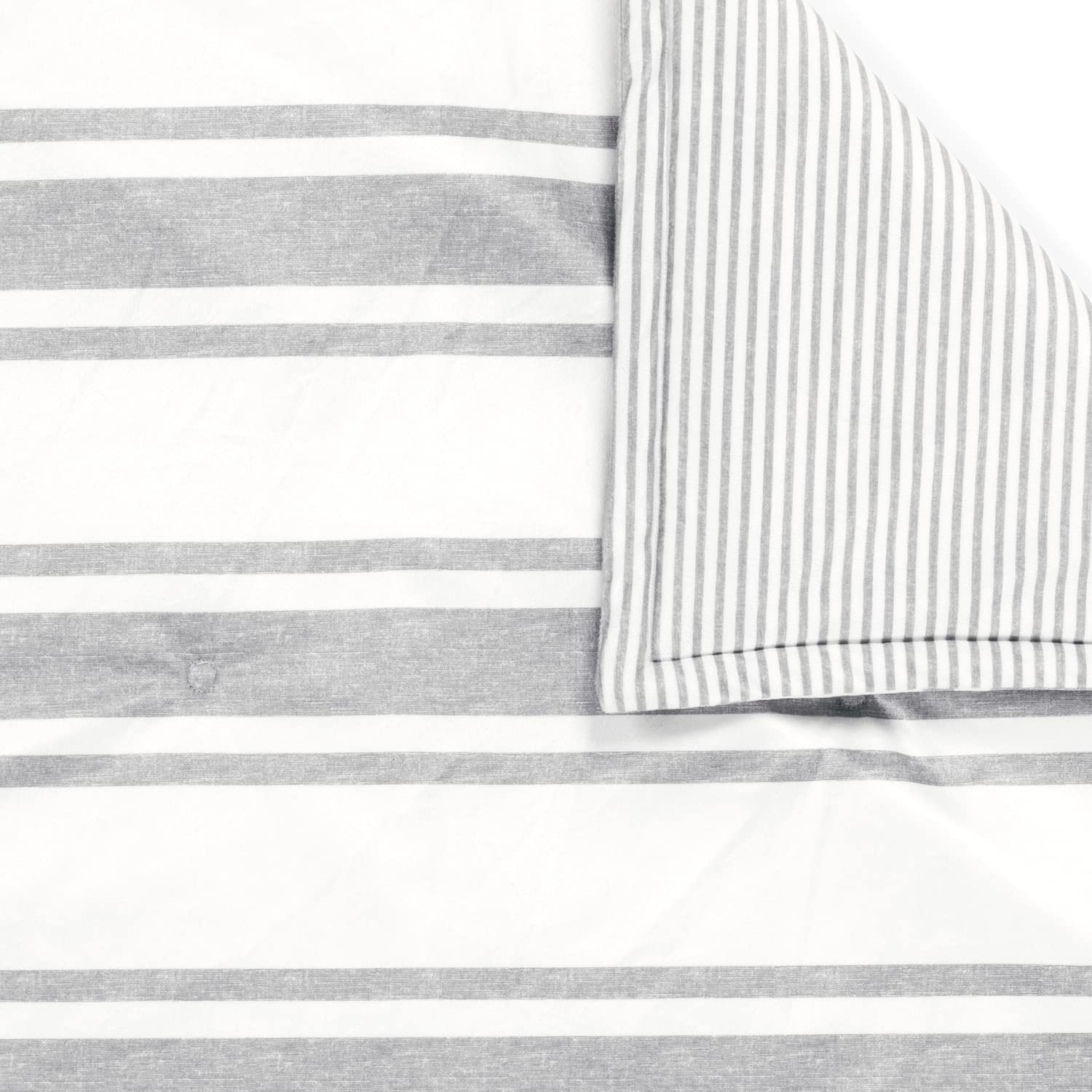 Lush Decor Reversible Baby Blanket - Soft & Plush Farmhouse Stripe Nursery Blanket 36