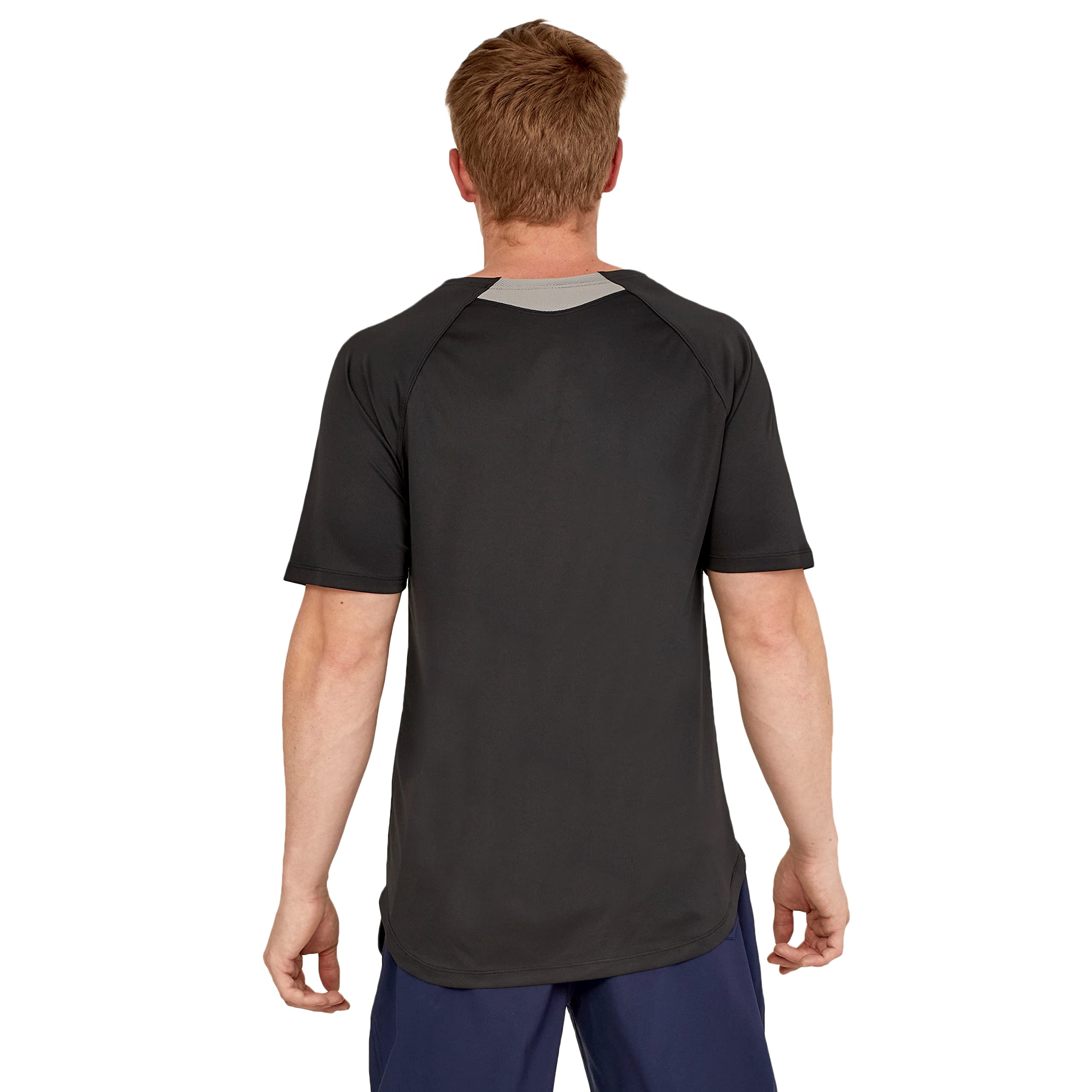 Speedo Men's UV Protection Swim Shirt - Short Sleeve Quick-Dry Rashguard for Swimming, Surfing & Water Sports | UPF 50+ Sun Shirt for Beach, Pool & Outdoor Activities