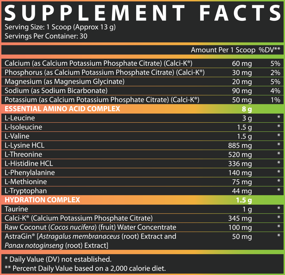 Nutrex EAA+ Hydration - Essential Amino Acid Supplement for Hydration & Recovery | Pre-Workout, Post-Workout & Active Lifestyle Support