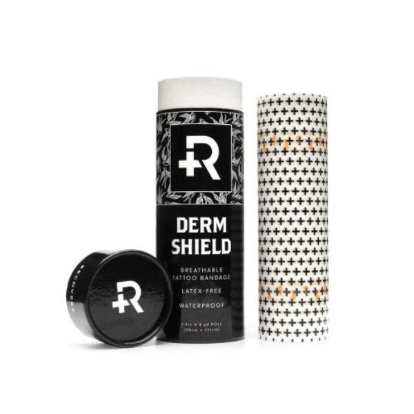 Derm Shield Roll for Tattoo Aftercare - Waterproof & Breathable Tattoo Healing Bandage for Fresh Ink Protection - Ideal for Post-Tattoo Recovery & Wound Care