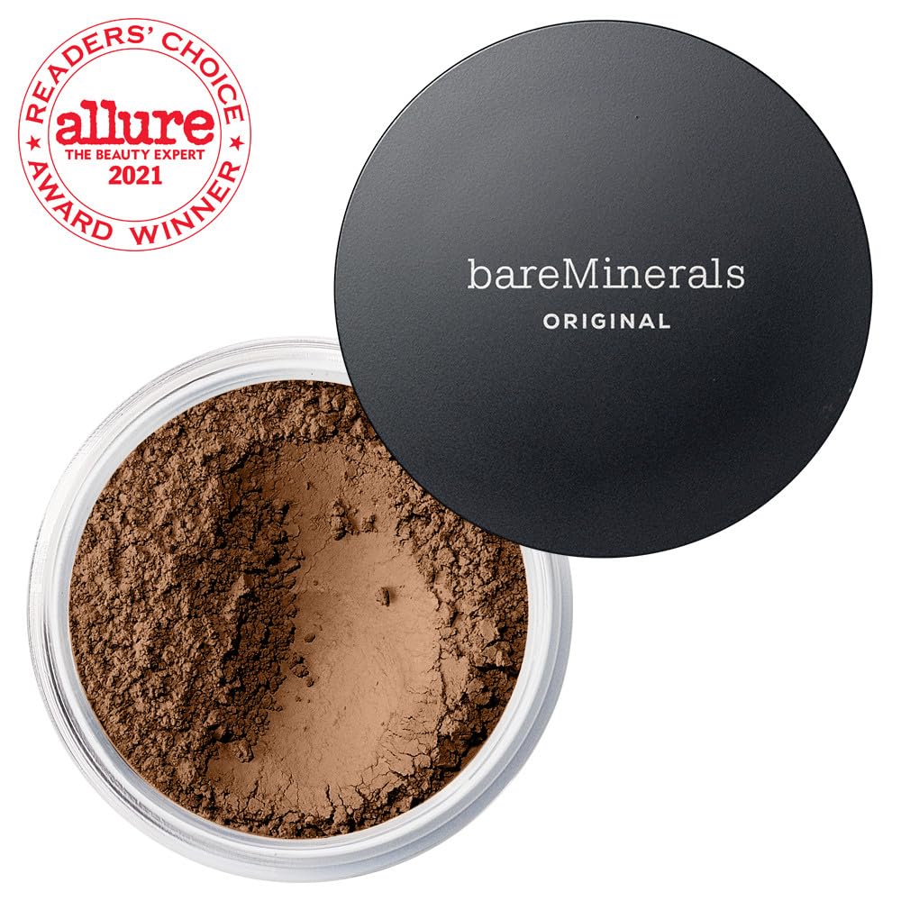 bareMinerals Original Loose Powder Foundation SPF 15 - Lightweight Mineral Makeup with Buildable Coverage | Talc-Free & Vegan Formula | Perfect for Daily Wear & Natural Look