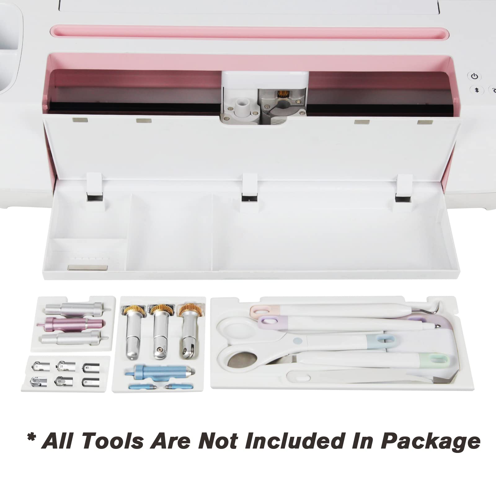 Tiga Tools Organizer Insert for Cricut Maker & Maker 3 - Premium Blade Storage Drawer & Cutting Tool Caddy | Perfect for Crafting, Scrapbooking & DIY Projects