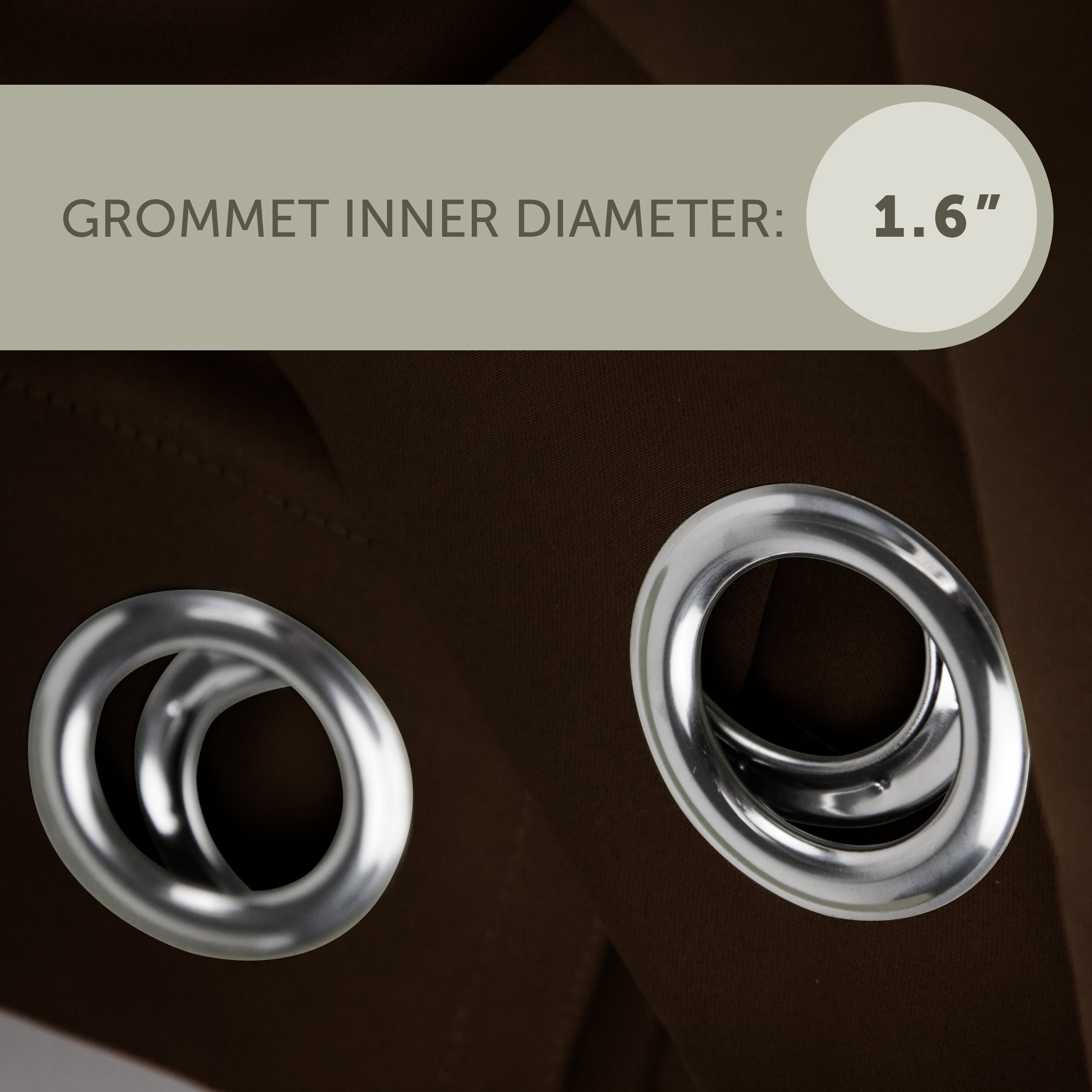 Rod Desyne Thermal Insulated Blackout Curtains with Metal Grommets - 180