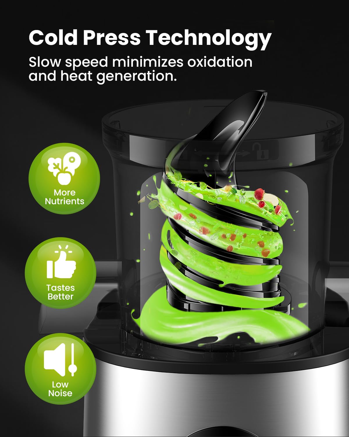 Premium GDOR Cold Press Juicer Machine - 4.25
