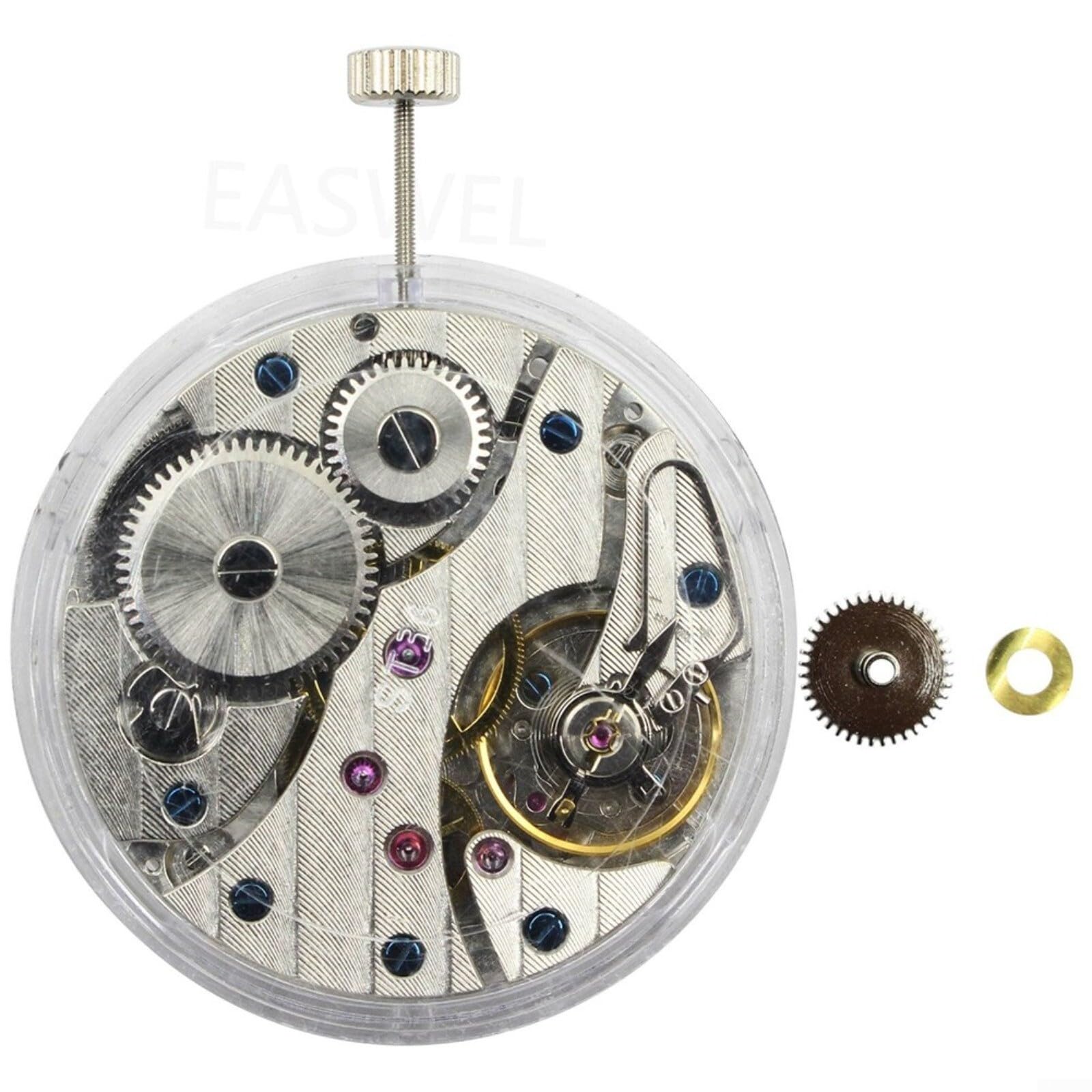 Seagull ST36 Watch Movement Kit - Replacement for UNITAS 6497, Mechanical Watch Repair Parts with Winding Stem - Perfect for Watchmakers & DIY Enthusiasts (Model 303)