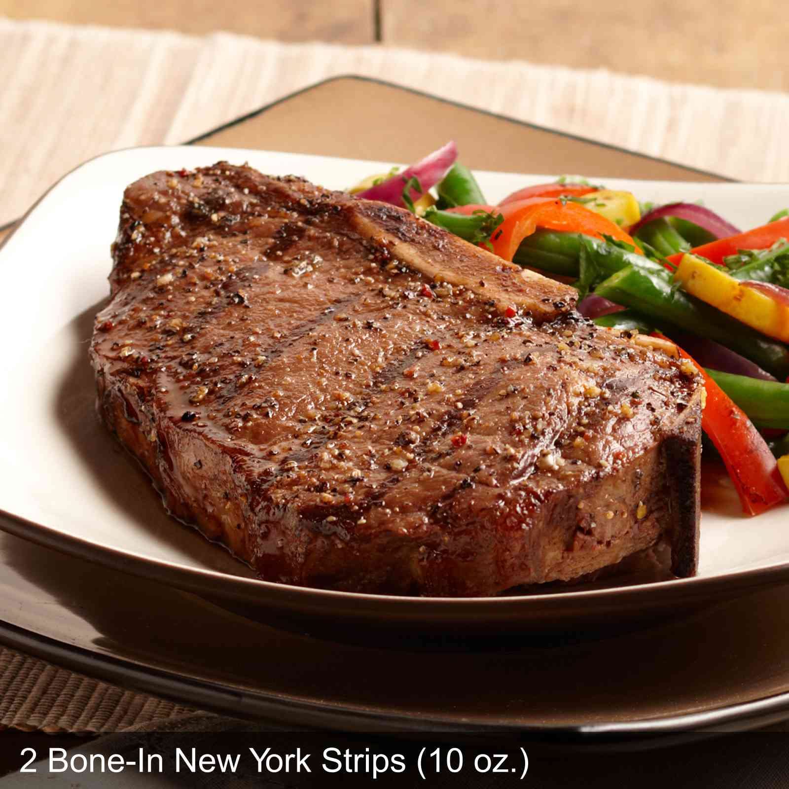 Omaha Steaks Gourmet Dinner for 2 - Premium New York Strip Steaks, Lobster Ravioli, Buttered Green Beans & Garlic Baguettes | Perfect for Romantic Dinners, Anniversaries & Special Occasions | Serves 2-4