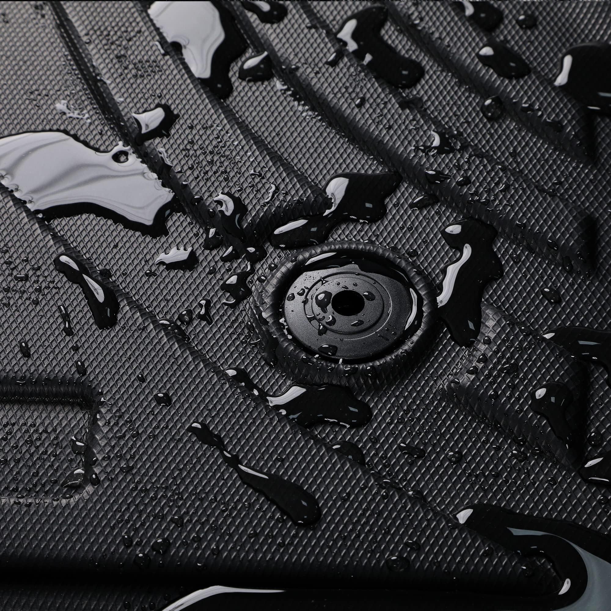AUTOSAVER88 All-Weather Floor Mats for 2019-2025 Chevy Silverado 1500 & GMC Sierra 1500 | Heavy Duty Car Liners for 2020-2025 Chevrolet Silverado/GMC Sierra 2500HD/3500HD Crew Cab | Black Rubber Floor Protection with Factory Carpeted Storage | Perfect for Off-Roading, Work Trucks & Daily Commutes