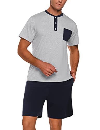 Light Grey Solid Henley