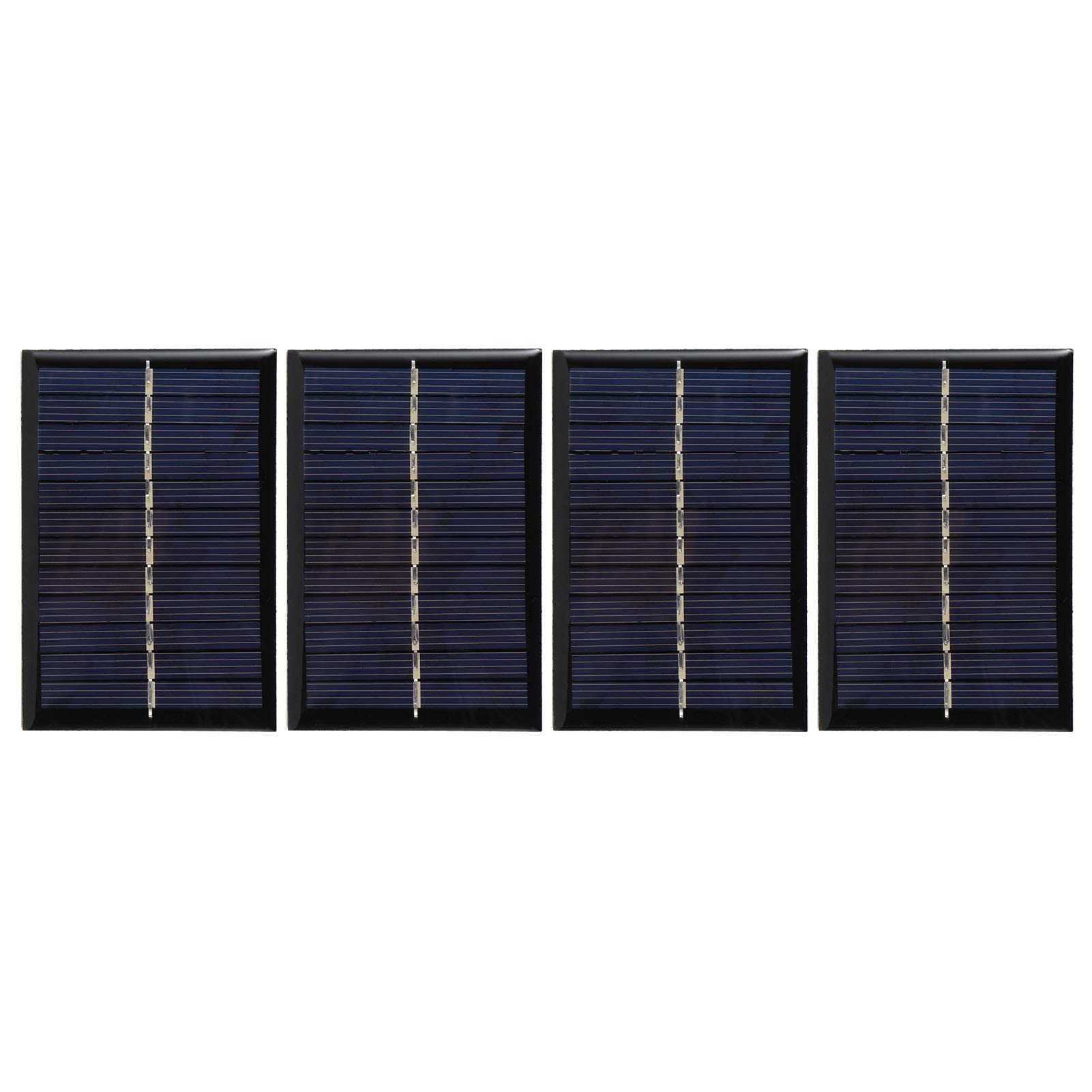 Okuyonic 4PCS 0.6W 6V Mini Solar Panels - Polycrystalline Silicon Solar Cells with Corrosion Resistance | Portable Solar Module for Solar Toys, Lamps, Monitors & DIY Projects | Ideal for Outdoor, Camping & Emergency Power