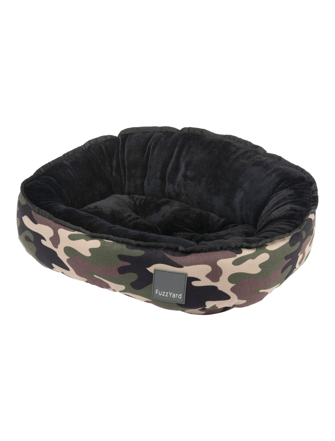 Fuzzyard Reversible Camo Pet Bed for Dogs & Cats - Soft & Durable, 3 Sizes (Small, Medium, Large) - Perfect for Living Room, Bedroom & Pet Travel