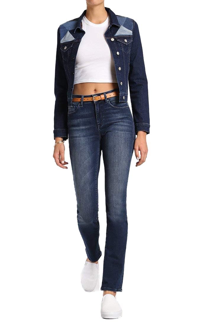 Mavi Women's Kendra High Rise Straight Boyfriend Jeans - Stretch Denim Pants for Women - Comfortable & Machine Washable Jeans - Perfect for Casual Wear, Office & Weekend Outings