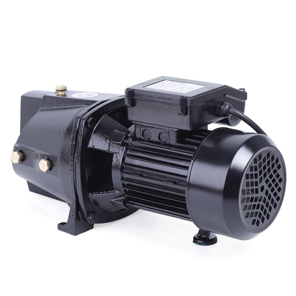 TBVECHI 3/4 HP Shallow Well Jet Pump with Adjustable Pressure Switch - 550W Cast Iron Water Pump for Home, Garden, Farm & Pool Use - Heavy Duty Shallow Well Pump for Irrigation, Lawn Watering & Household Water Supply (US Stock)