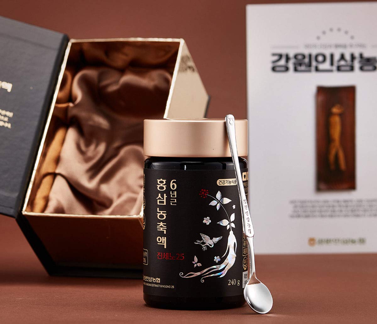 Premium Korean Red Ginseng Extract - 100% Pure 6-Year-Old Ginseng Root (240g/8.46oz) with Ginsenosides for Energy & Immunity Boost - Perfect for Daily Wellness & Stress Relief