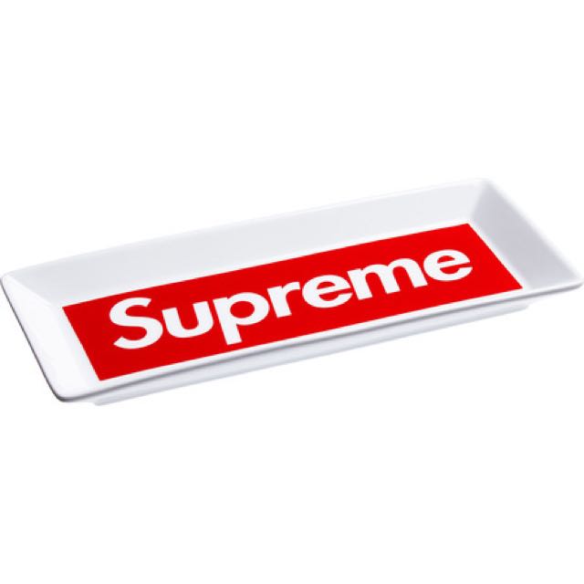 SUPREME 14FW LOGO CERAMIC TRAY - Stylish Decorative Serving Tray for Home, Office & Gift Giving