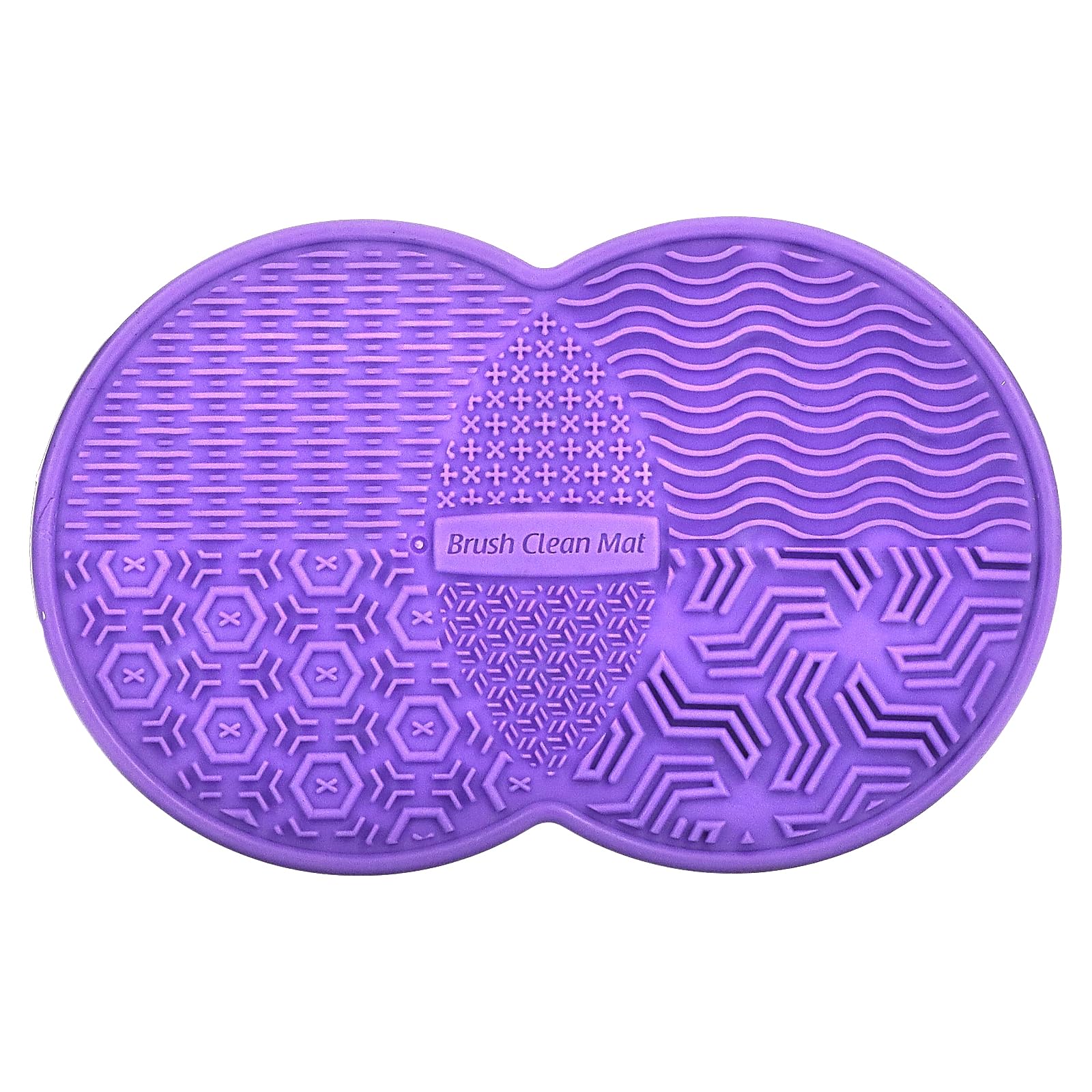 Denco Brush Cleaning Mat for Makeup Artists - Silicone Brush Cleaner Pad with Non-Slip Base for Easy Cosmetic Brush Washing (Perfect for Home Salon & Professional Makeup Kits)