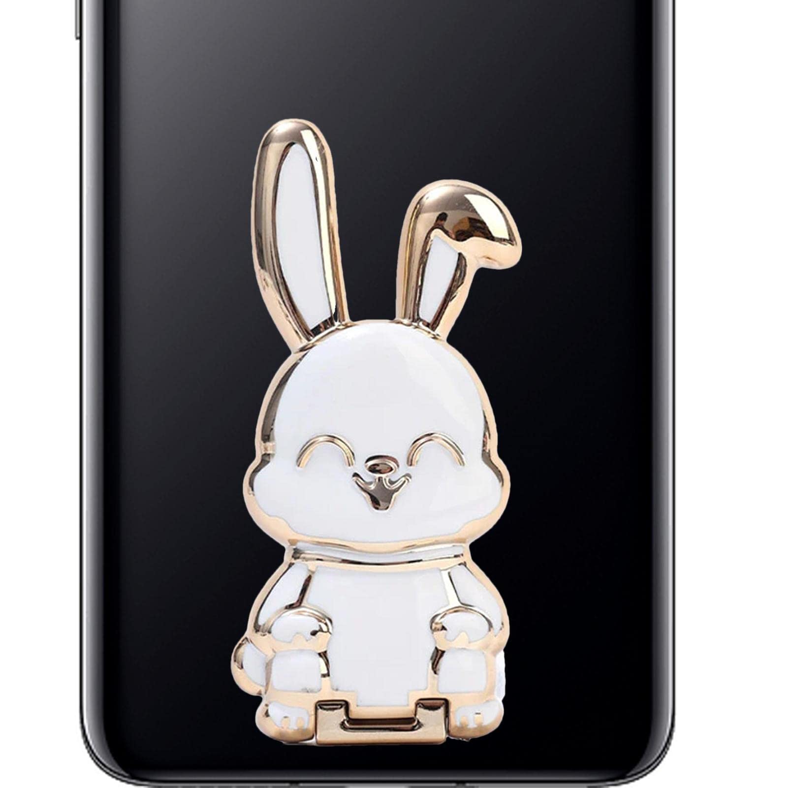Universal Bunny Phone Holder Stand - Adhesive Rabbit Phone Bracket for All Smartphones (iPhone, Samsung, Android) | Perfect for Desk, Car Dashboard & Bedside Use