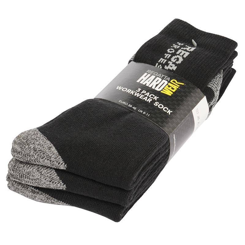 RG287 3 Pack Heavy Duty Work Socks for Men - Durable Comfort & Support for Construction, Hiking & Outdoor Activities