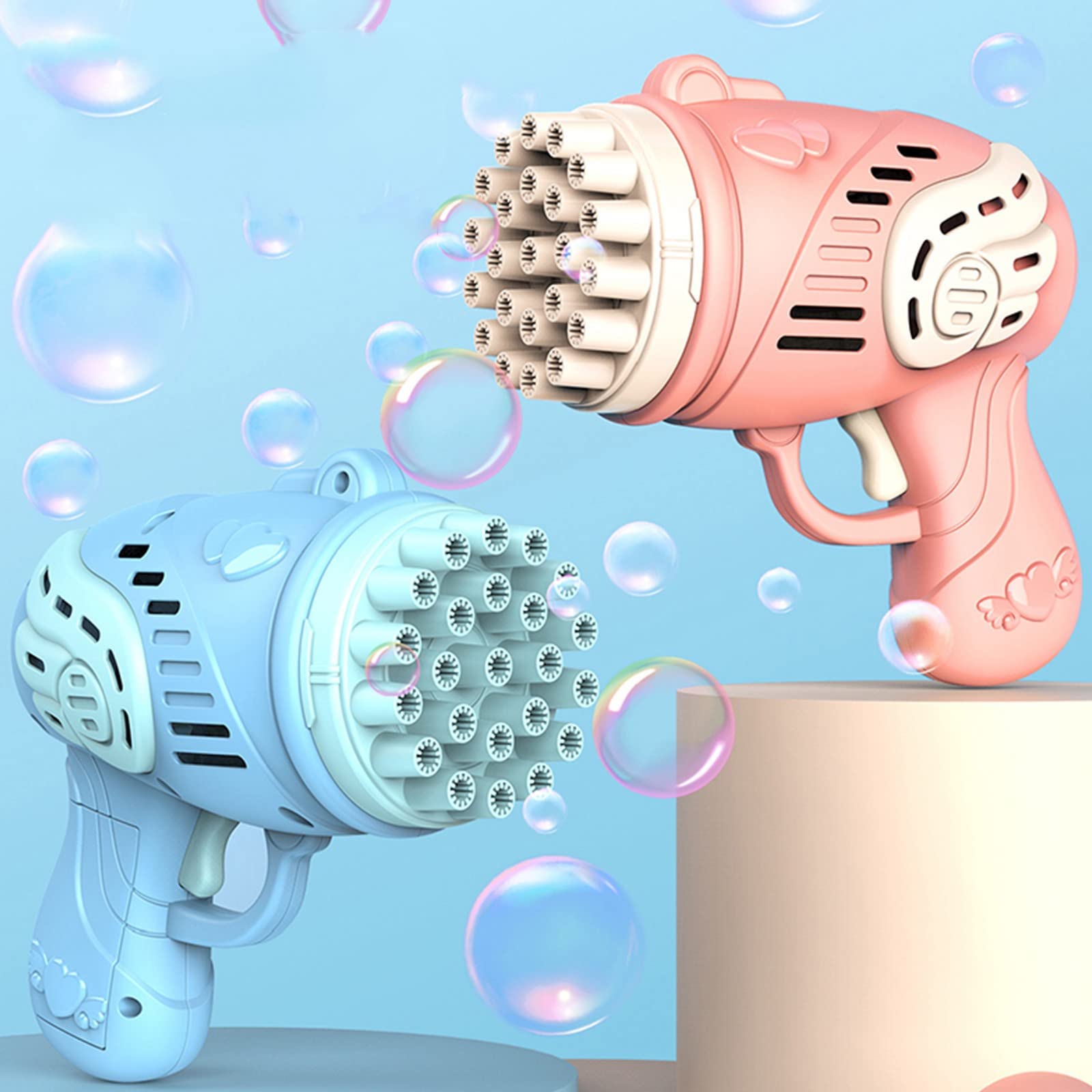 23 Holes Automatic Bubble Maker - Electric Bubble Blower Machine for Kids Outdoor Play, Birthday Parties, Easter & Summer Activities - Perfect for Backyard Fun, Park Adventures & Festive Celebrations