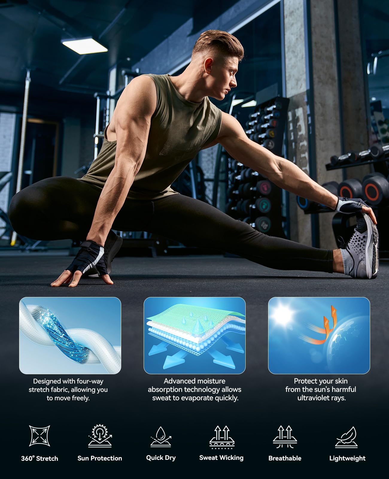 Niksa Men's Compression Pants 3-Pack - Performance Athletic Leggings for Running, Yoga, Gym & Workout - Moisture-Wicking & Breathable Sports Tights (Ideal for Training, Cycling & Active Lifestyle)