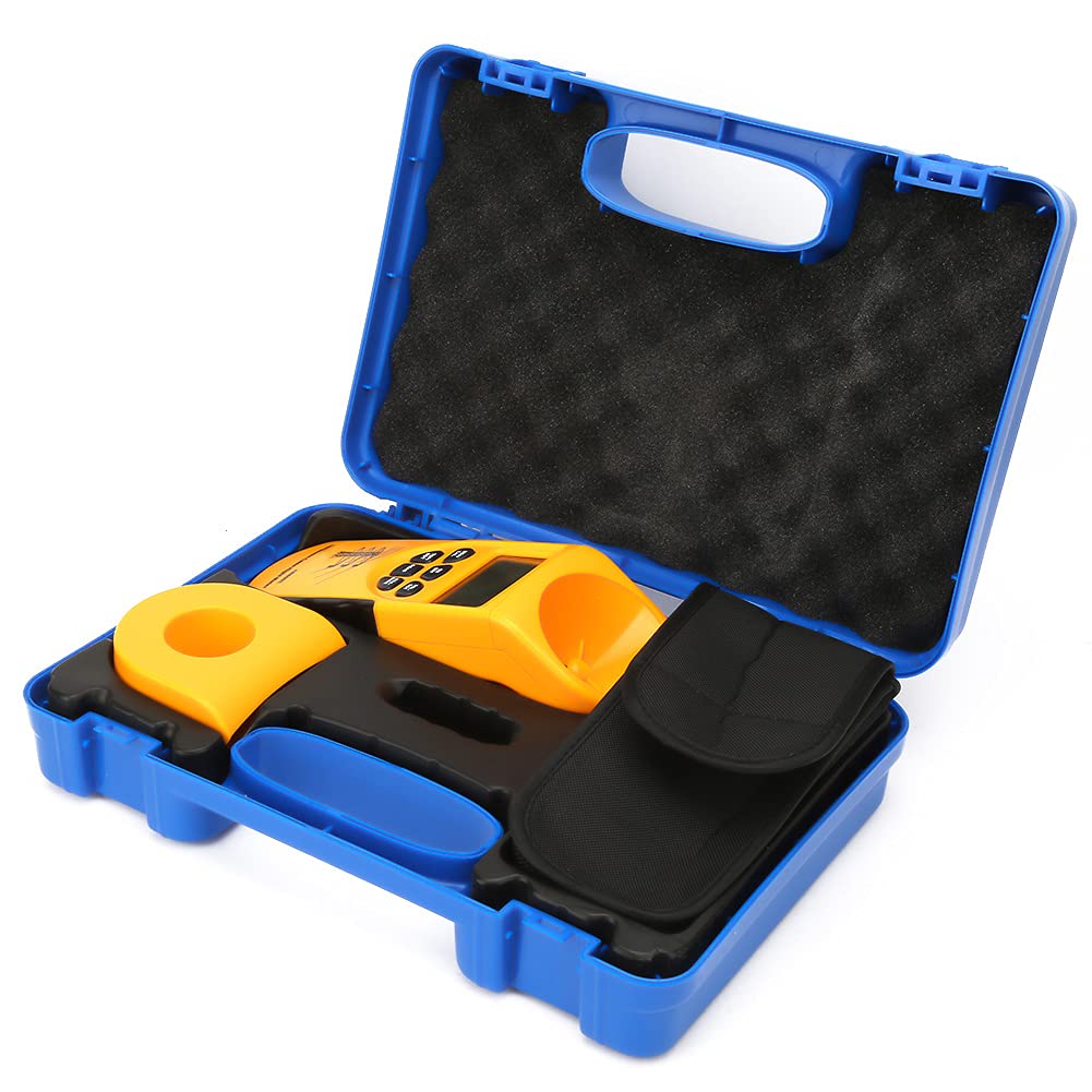 Ultrasonic Cable Height Meter - Digital LCD Display for 6 Cables | Portable Cable Height Measuring Instrument with Plastic Case | Perfect for Electricians, Telecom Technicians & Utility Workers