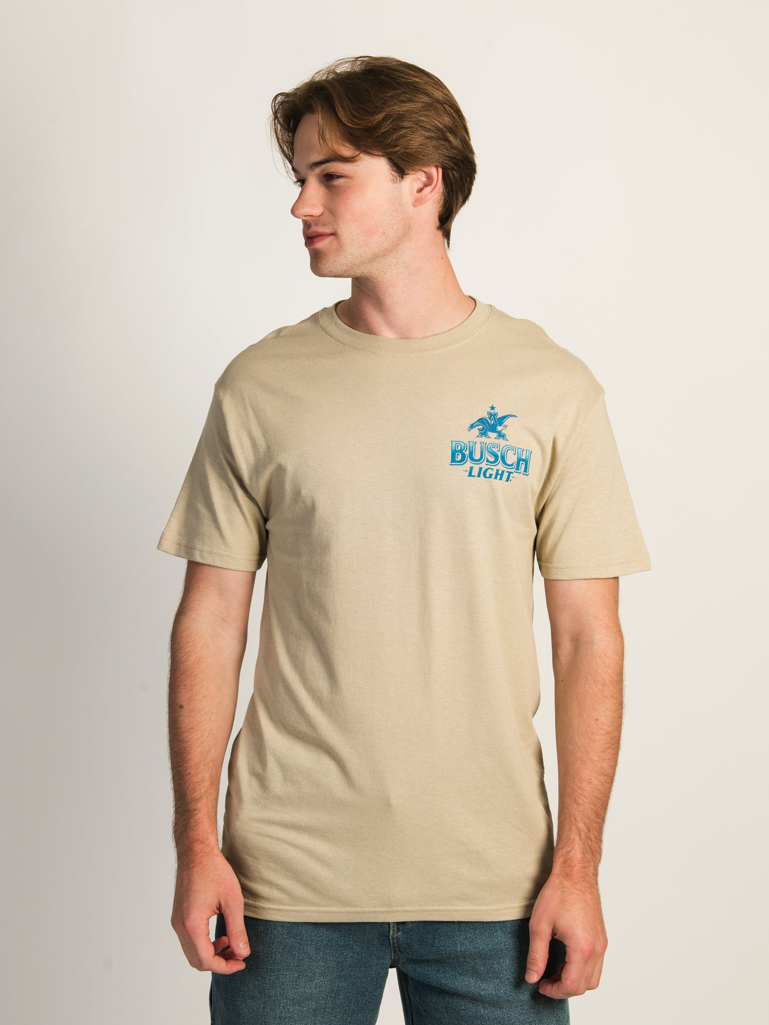 Busch Light Canoe T-Shirt - Comfortable Casual Graphic Tee for Outdoor Adventures & Beer Lovers
